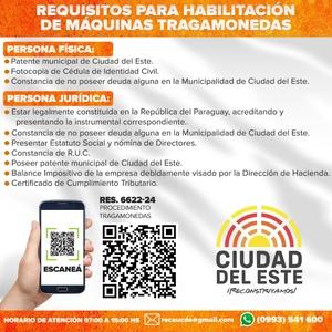 Requisitos para la Habilitación de Máquinas Tragamonedas en Ciudad del Este