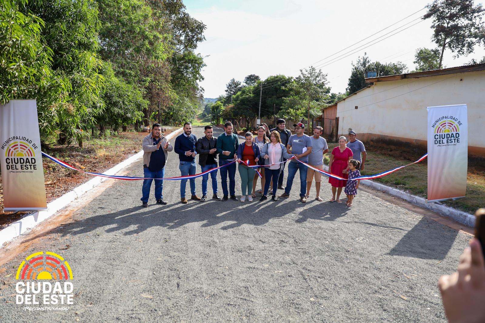 Municipalidad de CDE inaugura nueva obra vial en Fracción Yerbal