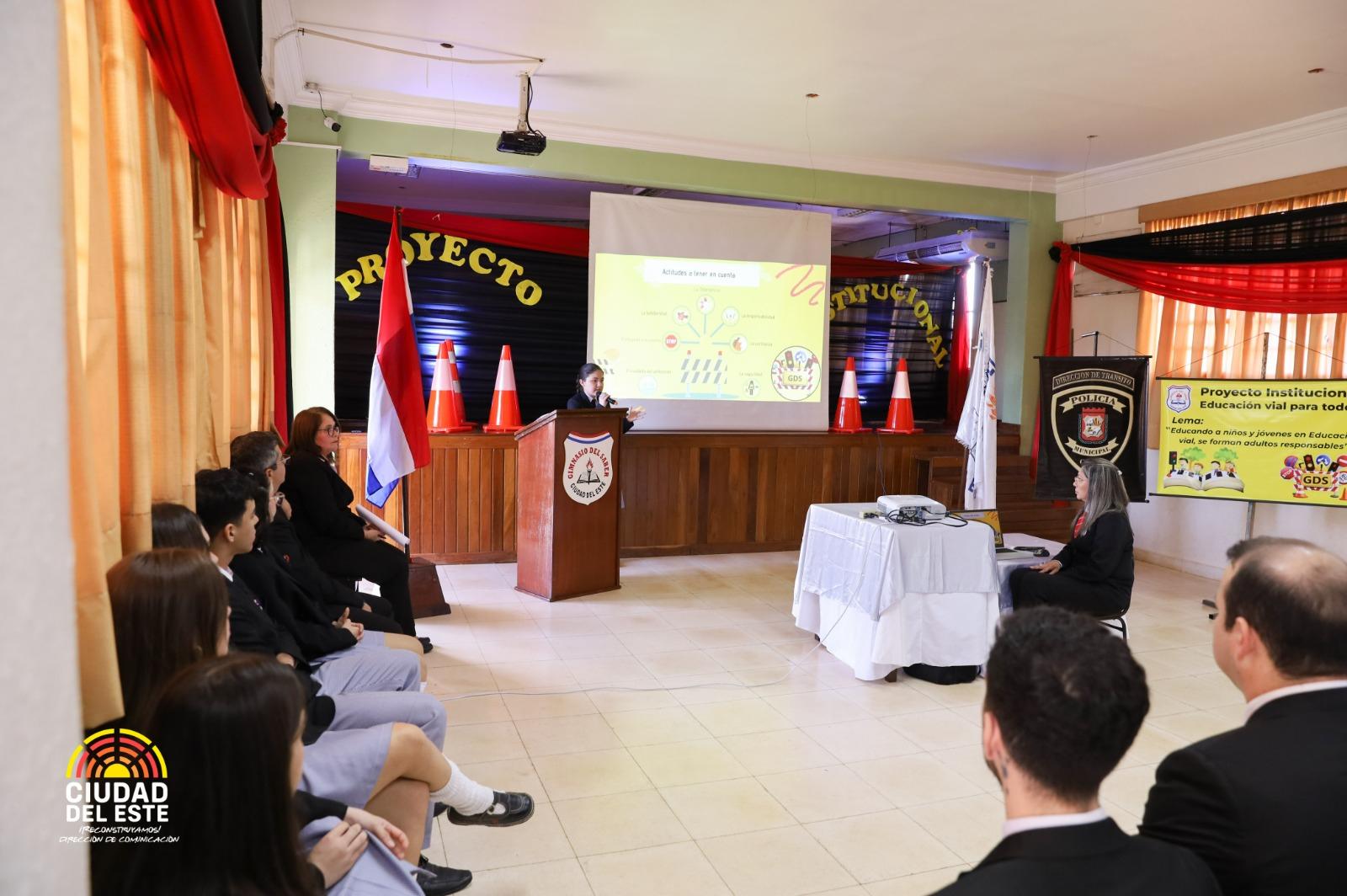 Municipalidad de CDE y Gimnasio del Saber lanzan proyecto integral de educación vial